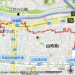 東京都新宿区早稲田鶴巻町581周辺の地図