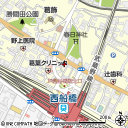千葉銀行西船橋支店 ＡＴＭ周辺の地図