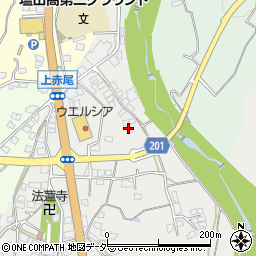 山梨県甲州市塩山赤尾247-9周辺の地図