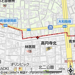 ｈａｎａ高円寺周辺の地図