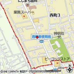 国分寺西町郵便局周辺の地図