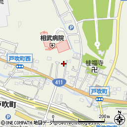 東京都八王子市戸吹町334-14周辺の地図