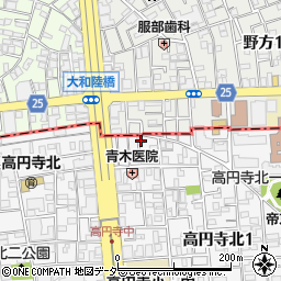 プレミール高円寺周辺の地図