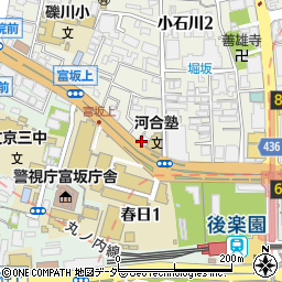 富坂周辺の地図