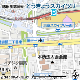 すき家とうきょうスカイツリー駅前店周辺の地図