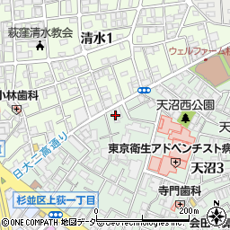 城西アイスセンター　渋谷エリア周辺の地図