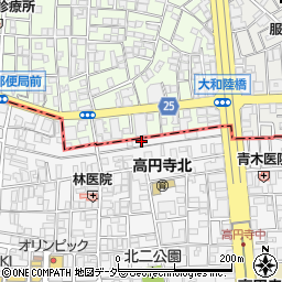 高円寺フラット周辺の地図