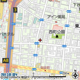 章力（東上野店）周辺の地図