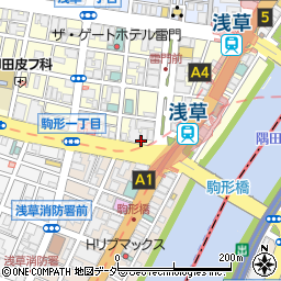 レイド浅草雷門周辺の地図