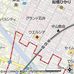 千葉県船橋市二子町585周辺の地図