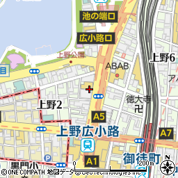 東急リバブル株式会社上野センター周辺の地図