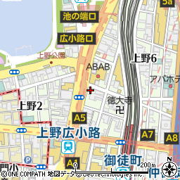 東京都台東区上野4丁目5 6の地図 住所一覧検索 地図マピオン