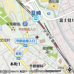 山梨県韮崎市中央町8-3周辺の地図