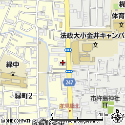 東京都小金井市緑町2丁目9-23周辺の地図
