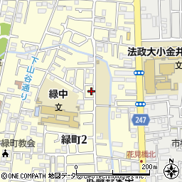 東京都小金井市緑町2丁目12-30周辺の地図