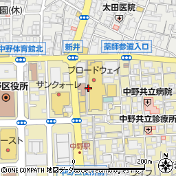 タピオカ&フルーツティー 御茶 YUCHA 中野本店周辺の地図