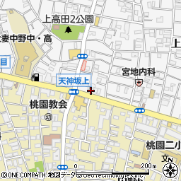 タイムパーキング上高田駐車場周辺の地図