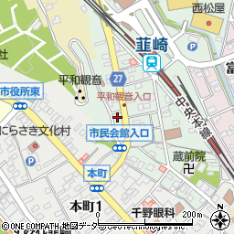 山梨県韮崎市中央町9-2周辺の地図