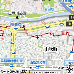 東京都新宿区山吹町356周辺の地図