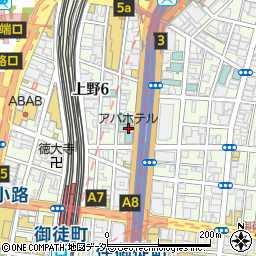 アパホテル上野駅南周辺の地図