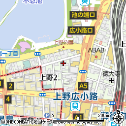 最強焼肉 カスミ 上野店周辺の地図