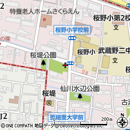 武蔵野警察署桜堤交番周辺の地図