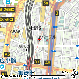 鳥道酒場 上野支店周辺の地図