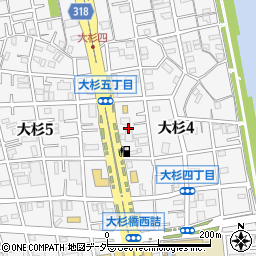 東京都江戸川区大杉4丁目3周辺の地図