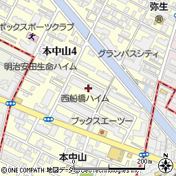 千葉県船橋市本中山4丁目4-3周辺の地図