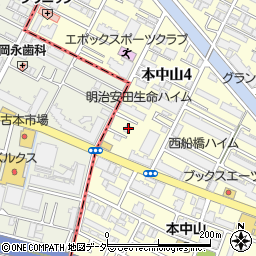 千葉県船橋市本中山4丁目10-8周辺の地図