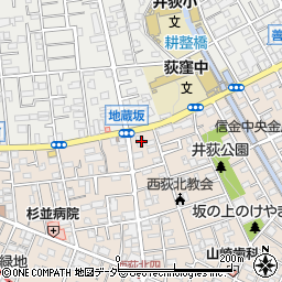 井荻会館周辺の地図