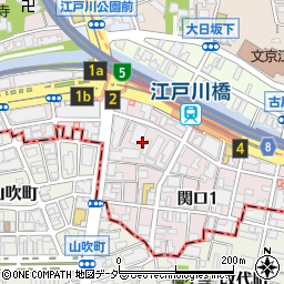 東京都文京区関口1丁目10周辺の地図