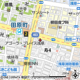 サイゼリヤ 台東田原町店周辺の地図