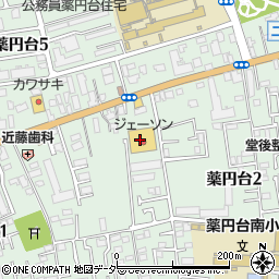 ジェーソン船橋薬円台店周辺の地図