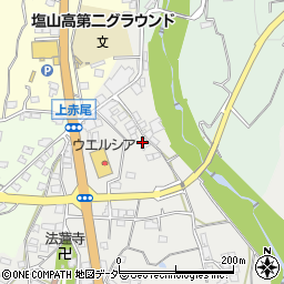 山梨県甲州市塩山赤尾247-14周辺の地図