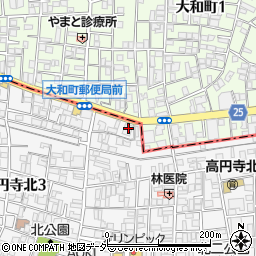 城南信用金庫高円寺支店周辺の地図