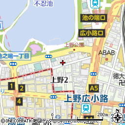 ローソン上野仲町通店周辺の地図