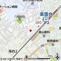 中銀船橋薬園台マンシオン周辺の地図