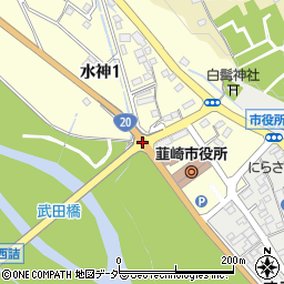 武田橋北詰周辺の地図