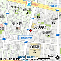 過橋米線 上野店周辺の地図