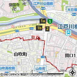 東京都新宿区山吹町364周辺の地図