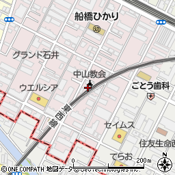 千葉県船橋市二子町607-1周辺の地図