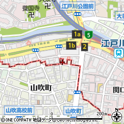東京都新宿区山吹町364-13周辺の地図