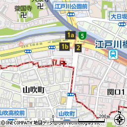 東京都新宿区山吹町364-4周辺の地図