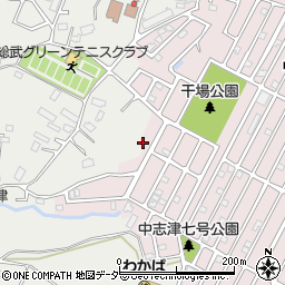 千葉県佐倉市中志津5丁目33周辺の地図