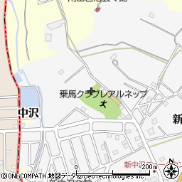 千葉県富里市新中沢周辺の地図
