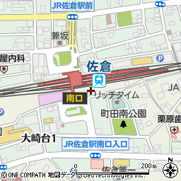 タイムズＪＲ佐倉駅南口駅前第２駐車場周辺の地図