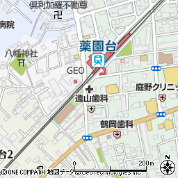 フェリーザ薬円台店周辺の地図