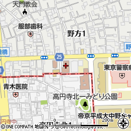 東京法務局中野出張所周辺の地図