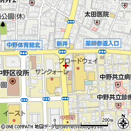松屋 中野通り店周辺の地図